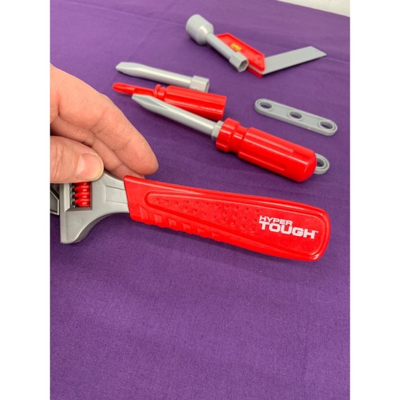 Kids, Hyper Tough Replacement 14 pc Construction Tools Levels Screwdrivers Wrenc - Picture 7 of 8